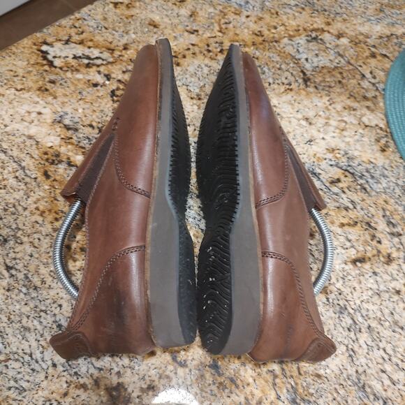 Tommy Bahama Shoes Mens Size 11.5 Brown Leather Slip On Eaton Loafers Comfort - Picture 7 of 14
